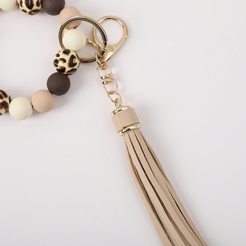 Wholesale Tassel Silicone Wrist Keychain